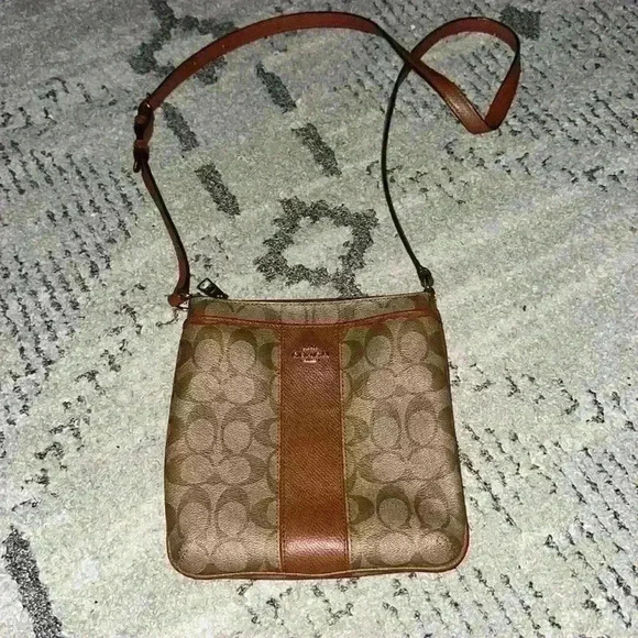 Coach Kitt Messenger Crossbody In Color block Signature Canvas 41321 - Picture 1 of 7